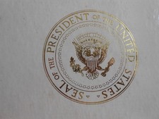 Richard Nixon Presidential Seal Set of 8 Glasses in Original President's Box