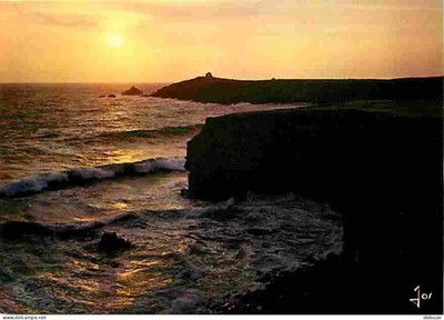 Postcard - 56 - Quiberon Peninsula - Port Blanc - Sunset - C