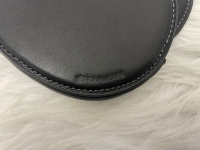 Coach Halloween Black Cat Zip Coin Card Case Smooth Leather CN003