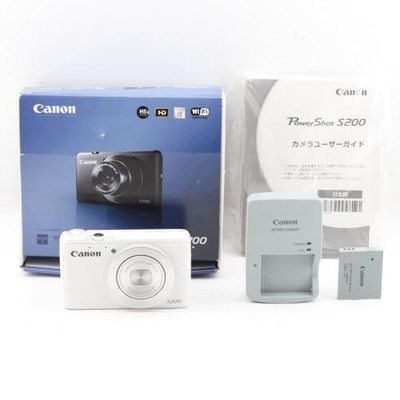 動作品・転送特典無料あり】Canon PowerShot S200 WHITE Canon