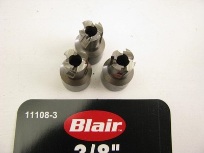 Blair 11108-3 Rotabroach Replacement Hole Cutters 3/8'' Diameter, Pack Of 3 Pcs