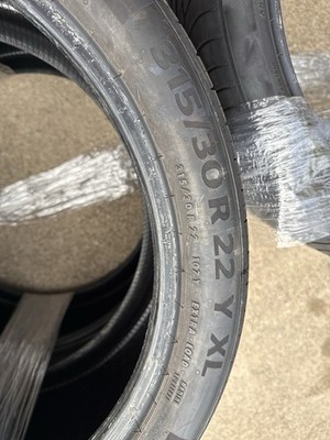 2x Continental PremiumContact 6 315/30R22 107Y XL Tires