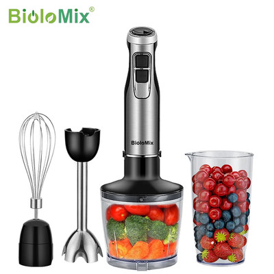4 in 1 1200W Immersion Hand Blender Stick Mixer Chopper Whisk Smoothie Maker Set