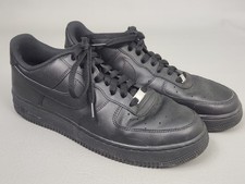 Nike Air Force 1 '07 Shoes Mens Sz 11.5 Triple Black Low Top Sneakers CW2288-001