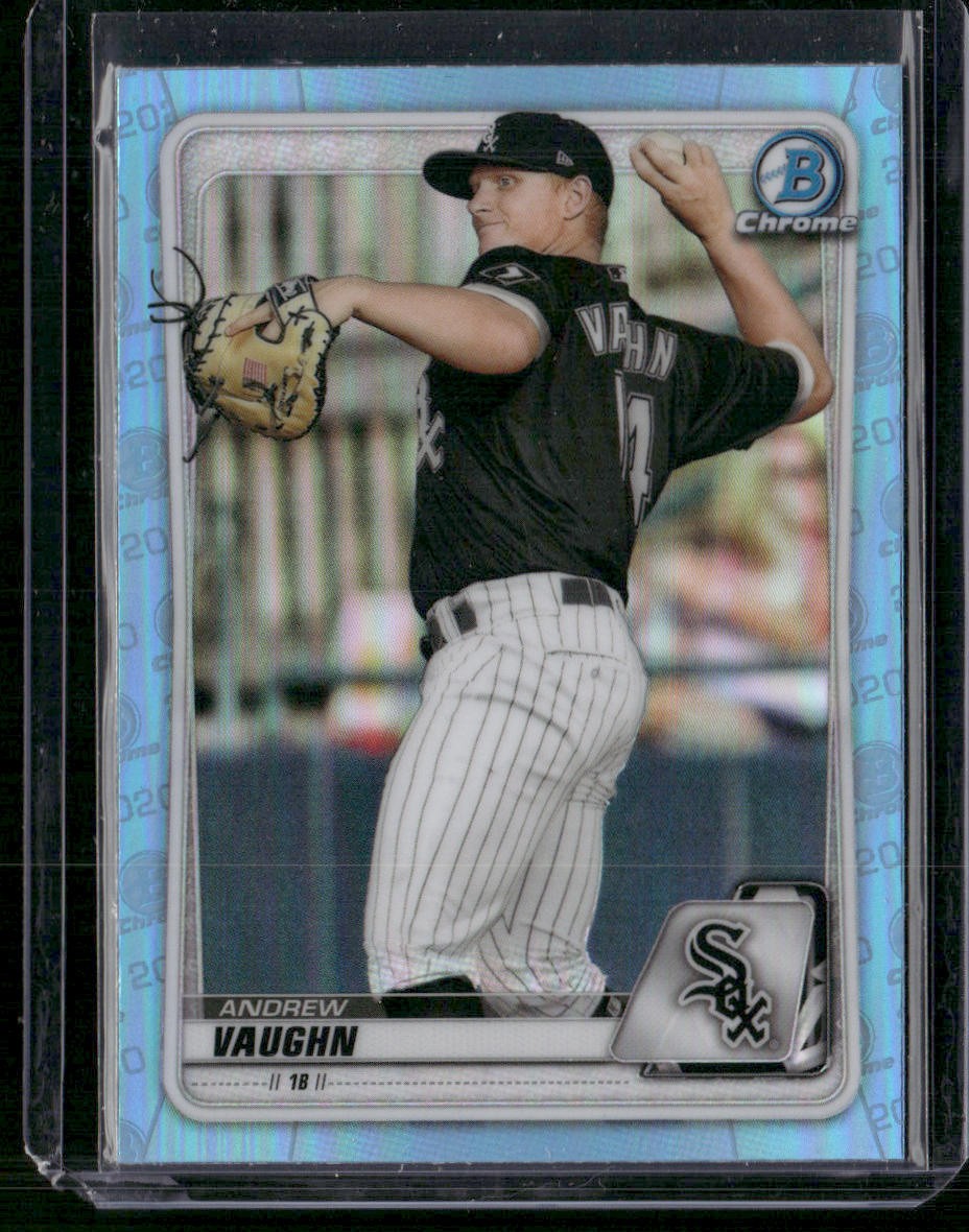 2020 Bowman Draft #BD-153 Andrew Vaughn Chrome Sky Blue
