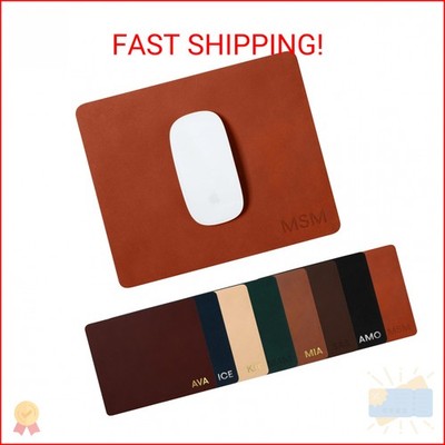 Northwind Personalized Leather Mouse Pad   Made in USA - Minimalist Custom Monog