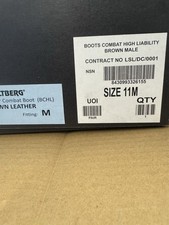 British Army Altberg Defender Brown Combat Boots - UK 11M - Supergrade- B291