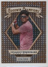 2025 Upper Deck Goodwin Champions Orange Dots 124/399 Yovanny Rodriguez #42 0p6
