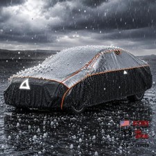Hail Protector Car Cover Waterproof Heavy Fit Sedans up to 194" Black Sliver