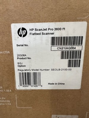 HP 20G06A Scanjet Pro 3600 f1 Flatbed Scanner - NEW OPEN BOX!