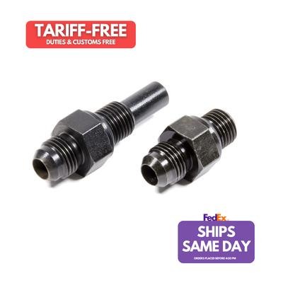 Russell 641390, Kit Black 6An Trans Cooler Lines Adapter Fittings (Pair) Perform - Picture 1 of 10