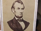 President Abraham Lincoln cdv photo from a Madison Indiana studio