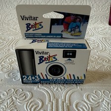Vintage 1996 Vivitar Brites Point  Shoot 35mm Disposable Camera Focus Free NEW