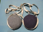 2 CIVIL WAR REPRODUCTION GREY & BLUE CANTEENS IN GOOD CONDITIION