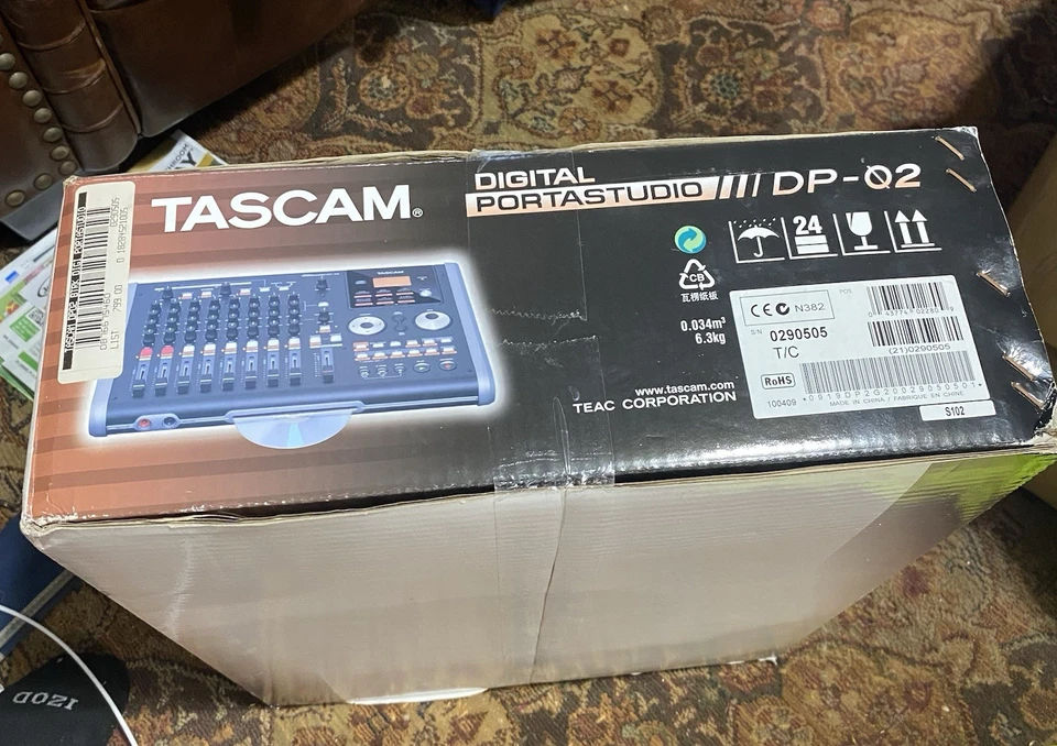 🔥NEW IN BOX Tascam DP-02 Portastudio 8-Track Mixer/CD Recorder!XLR💥 - Image 4 of 4