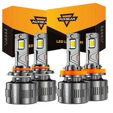 Brightest Headlights for Night Driving in 2025 AUXBEAM 9005 9006 H11 H9 LED Headlights High/Low Beam Canbus 130W 6500K 12V/24V