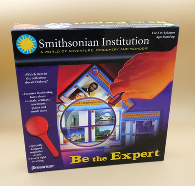 2008 Smithsonian Institution Be The Expert Pressman Board Game Complete 8 And Up