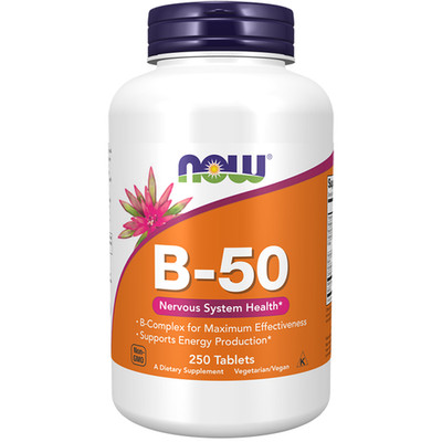 Vitamin B-50-Komplex 250 Tabletten Now Foods