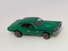 Vintage Hot Wheels Redline 1968 Green Custom Cougar US Dark Int