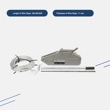 Manuelle Seilwinde 1600 kg Aluminiumgeh&auml;use 20 m Seil Forstwirtschaft Gartenbau