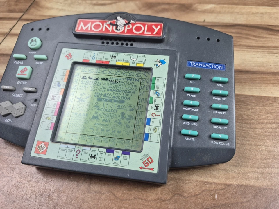 Vintage Hasbro 1997 Monopoly Handheld Electronic Game Tested WORKS - Image 4 of 4