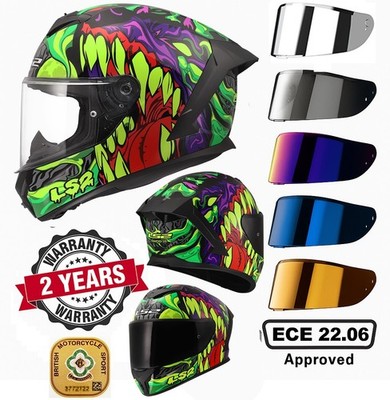 LS2 FF820 Rapid III Full Face Motorcycle Helmet Lycant Purple Green ECE 22.06