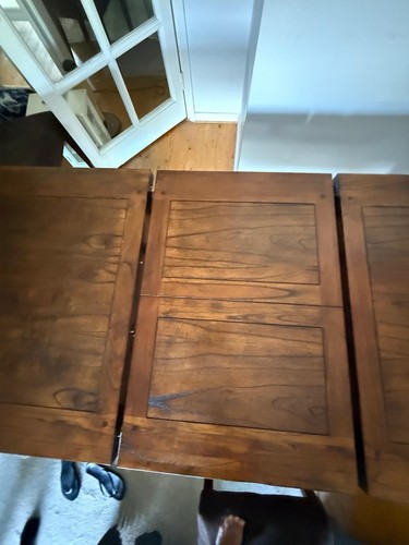 Beautiful solid wood dining Table With 6 Chairs Extendable Paid £1000 Excellent - Picture 14 of 24