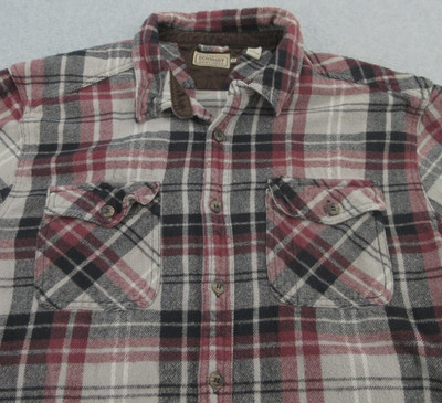 CE Schmidt Shirt Mens XLT Multicolor Plaid Long Sleeve Button Up Flannel XL Tall