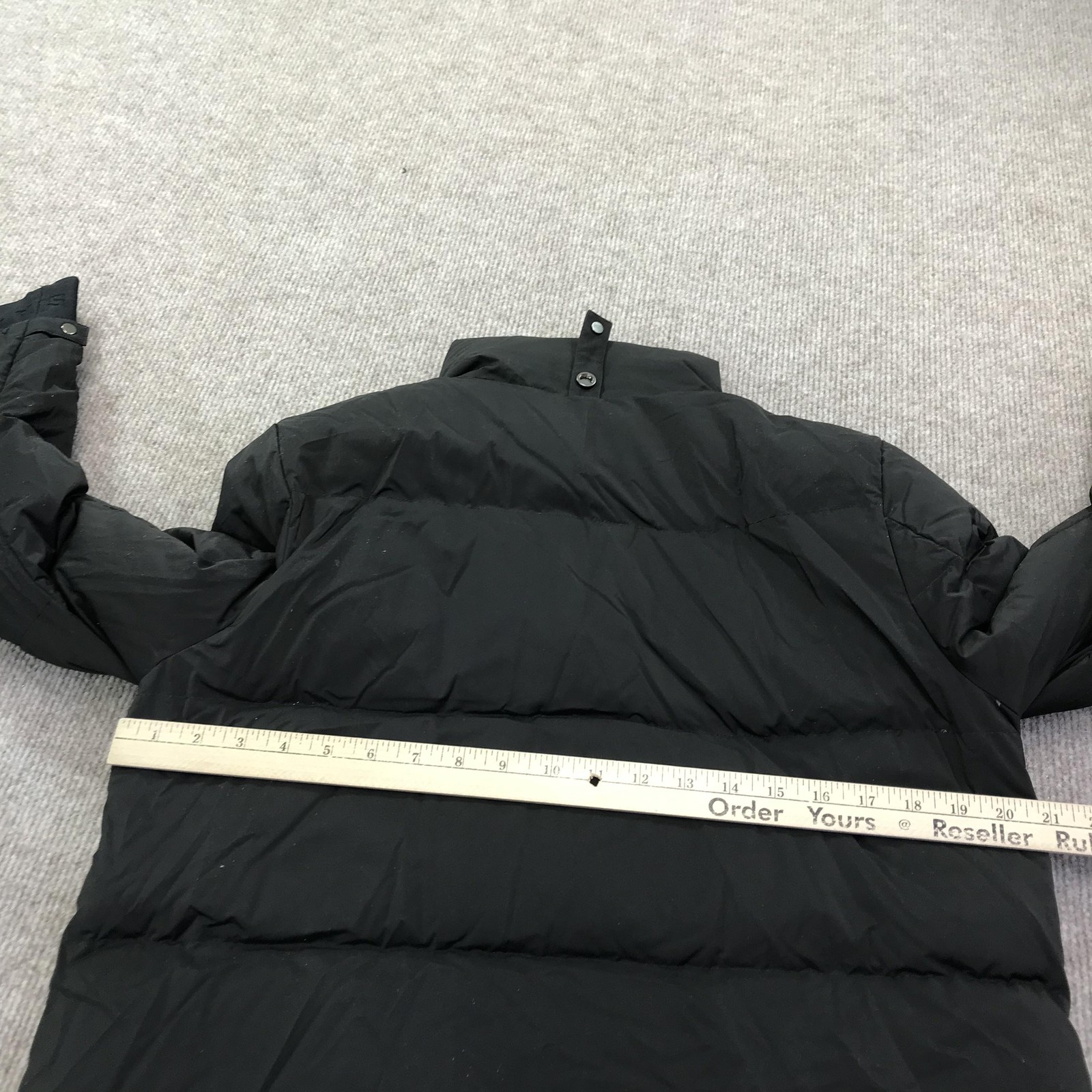 The Arrivals Coat Womens Small Black Long Puffer Down Parka Winter Jacket