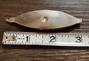 Vintage 3" Detach-A-Spool Tatting Shuttle with Removable Bobbin Silver