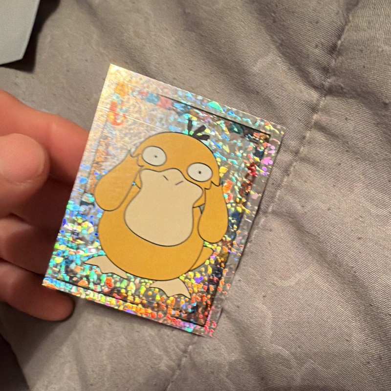 Merlin Pokémon Psyduck Hologram Cartoon/Novelty Sticker #510 (1999)