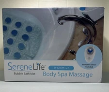 SereneLife Bubble Bath Mat, Non-Slip Bathtub Mat with Remote “READ”