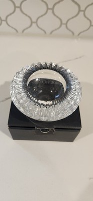 Orrefors Crystal ''Brilliance'' Votive Trinket Bowl Signed Original Label 4.25'' W