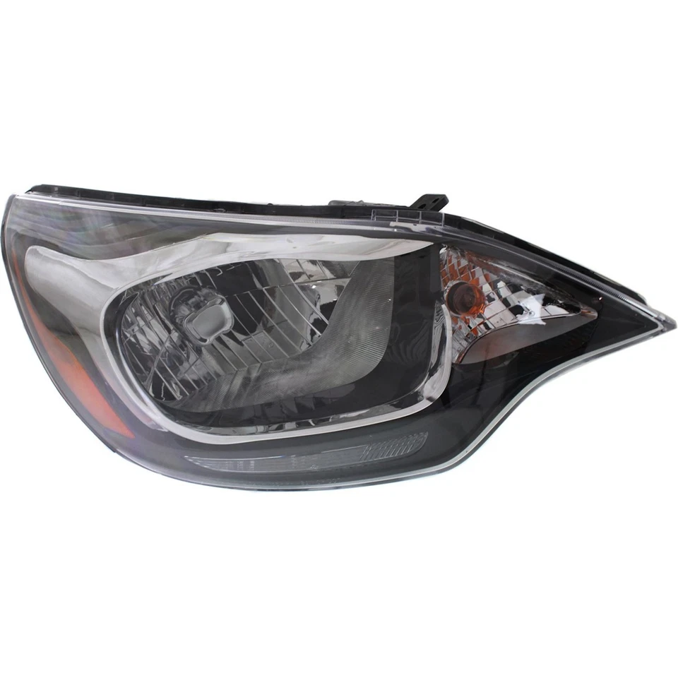 Headlight Set For 2012-2017 Kia Rio Sedan Left and Right Black Housing 2Pc - Image 4 of 4