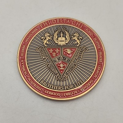 Phi Delta Chi Alterum Alterius Auxilio Eget Challenge Coin