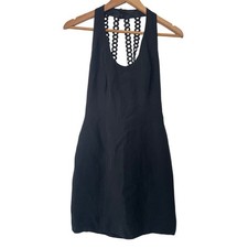 Nicole Miller Ann Taylor 90s Vintage Little Black Cocktail Mini Dress • Size 2