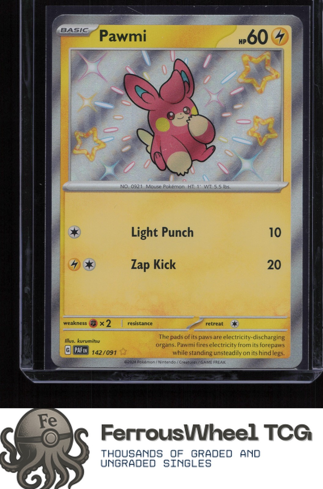 Pawmi 142/091 - SV: Paldean Fates - (NM)