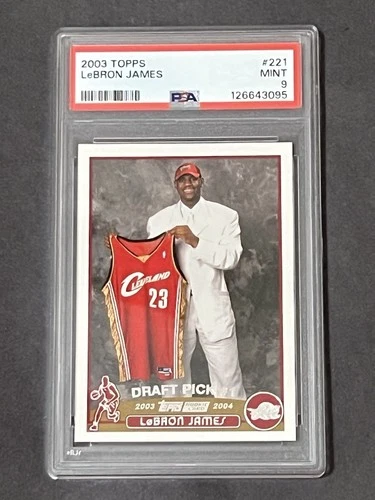 2003-04 Topps #221 Lebron James RC Rookie PSA 9 Mint