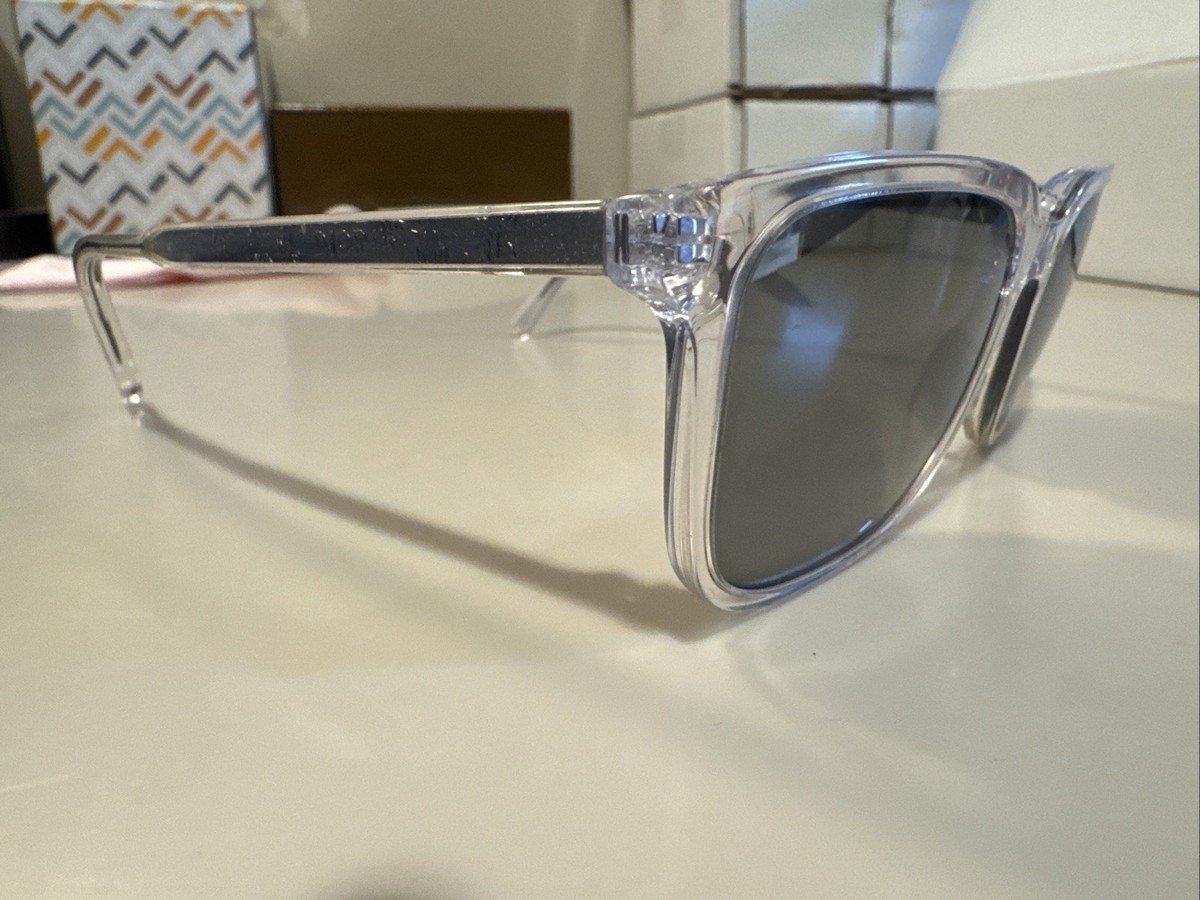 CHRISTIAN DIOR InDior S11 85A4 AUTHENTIC SUNGLASSES Clear/ Gray