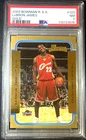 🔥2003 LeBron James Bowman Rookies & Stars GOLD ROOKIE #123 PSA 7 Lakers🔥