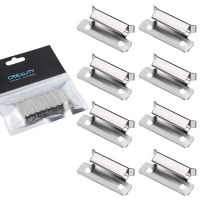 Creality Ender 3 Glass Bed Clips 7mm Stainless Steel Silver 3D Printer Upgrade