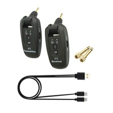 2.4GHz Wireless Guitar Transmitter Receiver Set Rechargeable 100 Foot Range
