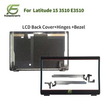 New For Dell Latitude 3510 E3510 LCD Back Cover Hinges Bezel 08XVW9 0GCK6R Black