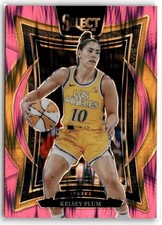 Select 2025 Panini Select WNBA #31 Kelsey Plum Pink Flash Prizms