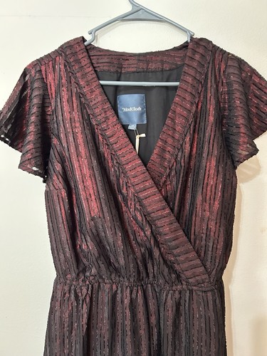 ModCloth New dress size 1x Whimsigoth black red ethereal Fairy Maxi Flutter - Picture 7 of 13