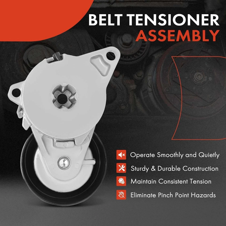 Belt Tensioner Assembly with Pulley Compatible with TL 2009-2014, TSX 2010-20 - Image 2 of 4