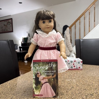 American Girl Samantha Doll With Book! Beforever RETIRED great Condition