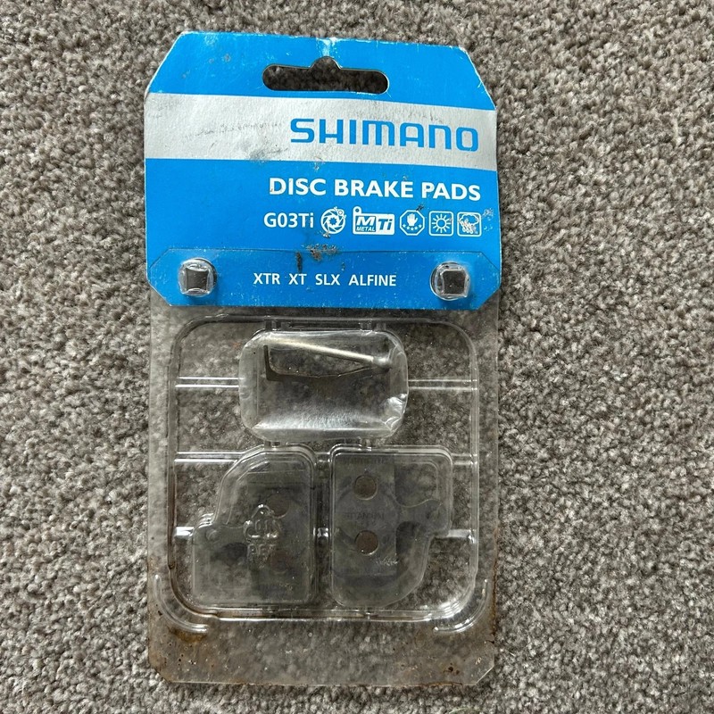 Shimano XTR XT SLX G03Ti Brake Pads Titanium Metal Sintered Hydraulic Alfine
