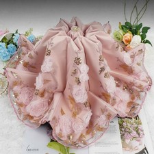 Faltbarer Spitzen-Schirm mit Stickerei, UPF50+ Sonnenschutz