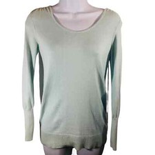 Ann Taylor Loft Women's SZ XS Long Sleeve Light Blue Pull-Over Sweater